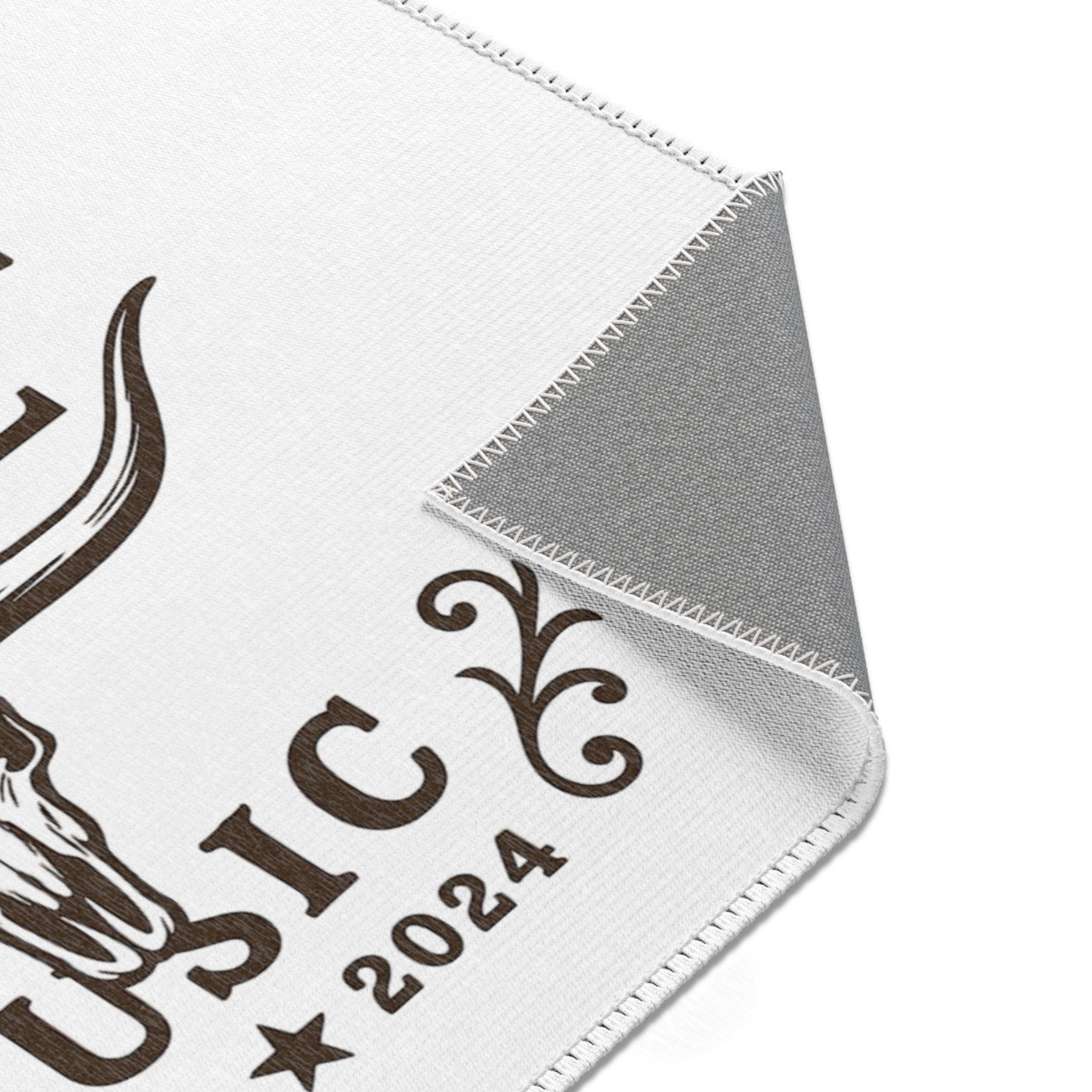 Personalized Western Area Rug- Horizontal