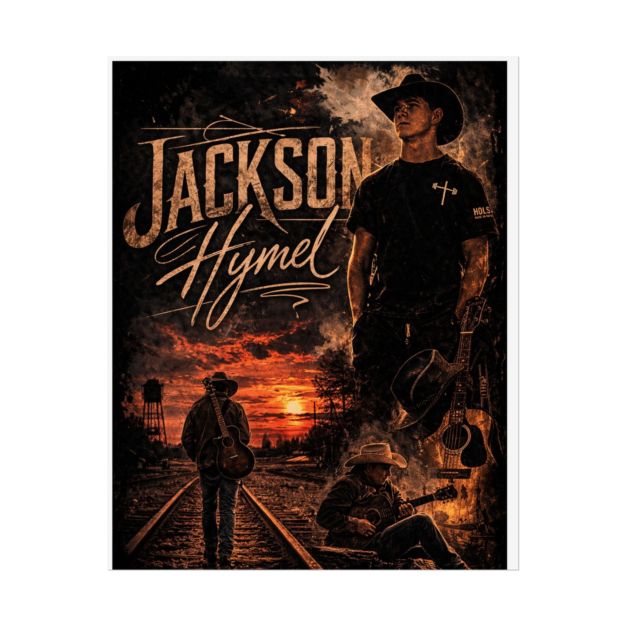Jackson Hymel Country Music Poster - Rolled Art Print