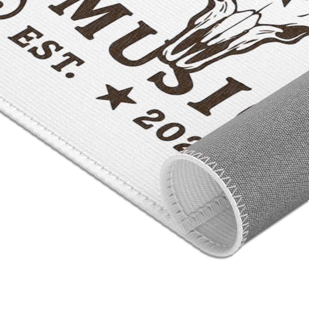Personalized Western Area Rug- Horizontal