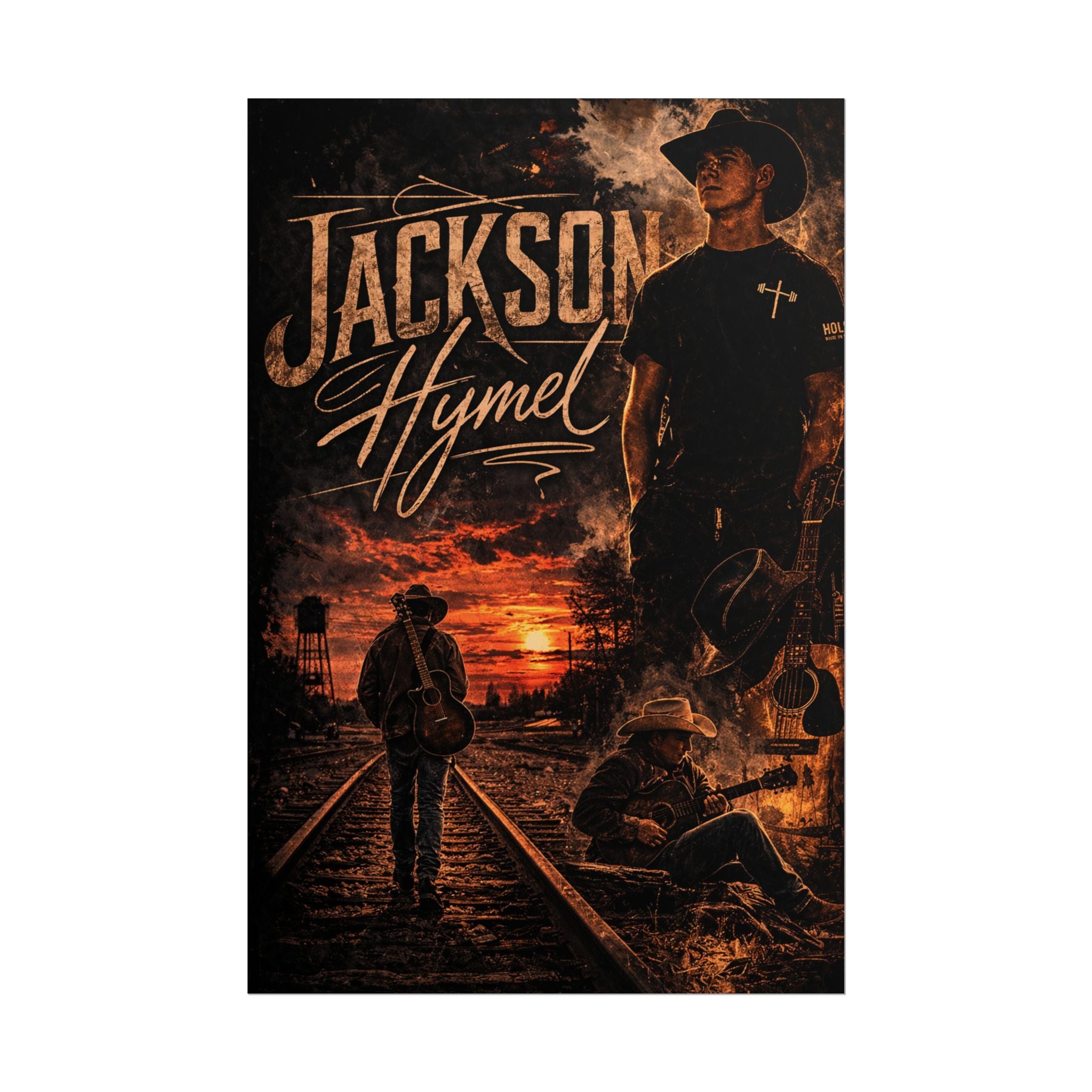 Jackson Hymel Country Music Poster - Rolled Art Print