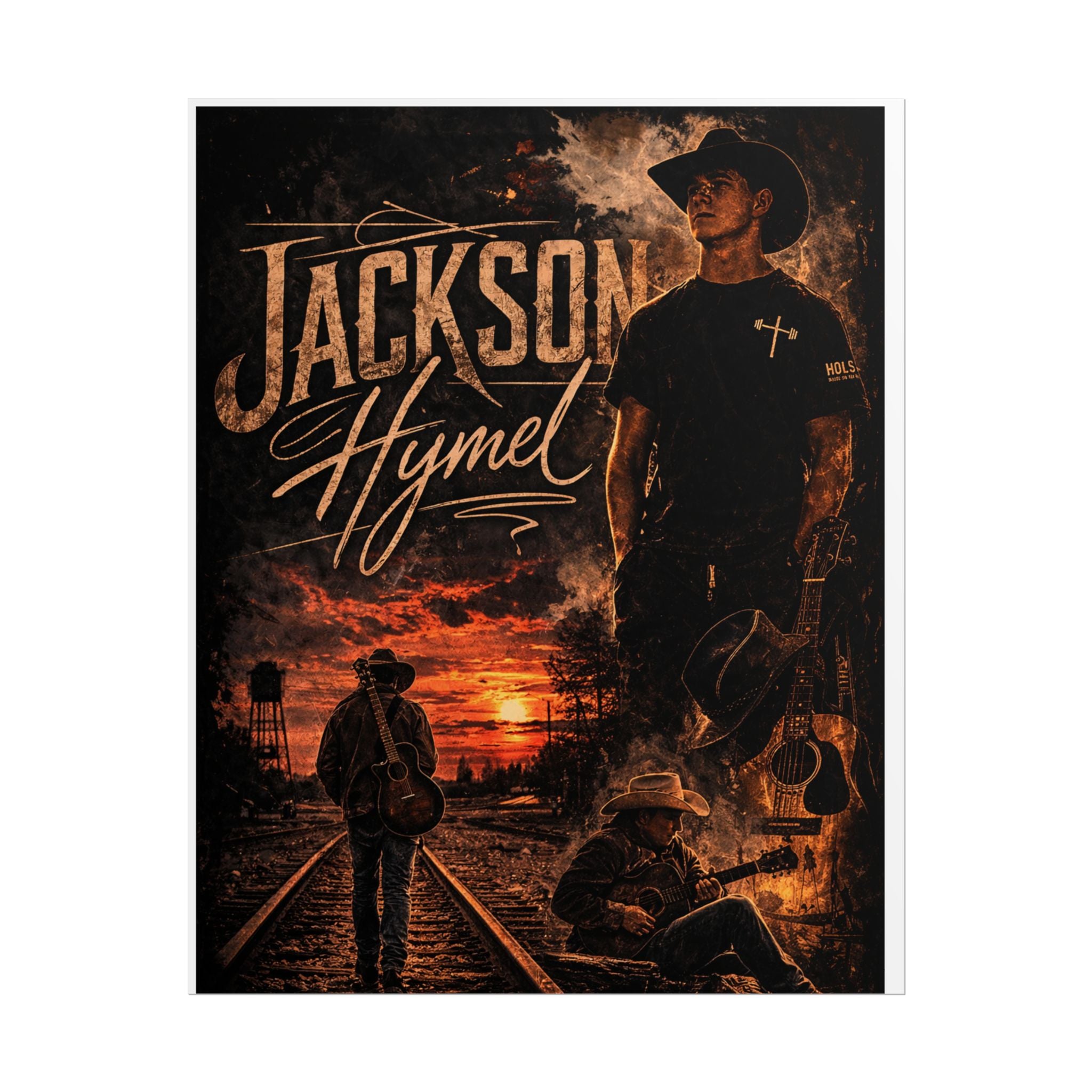 Jackson Hymel Country Music Poster - Rolled Art Print